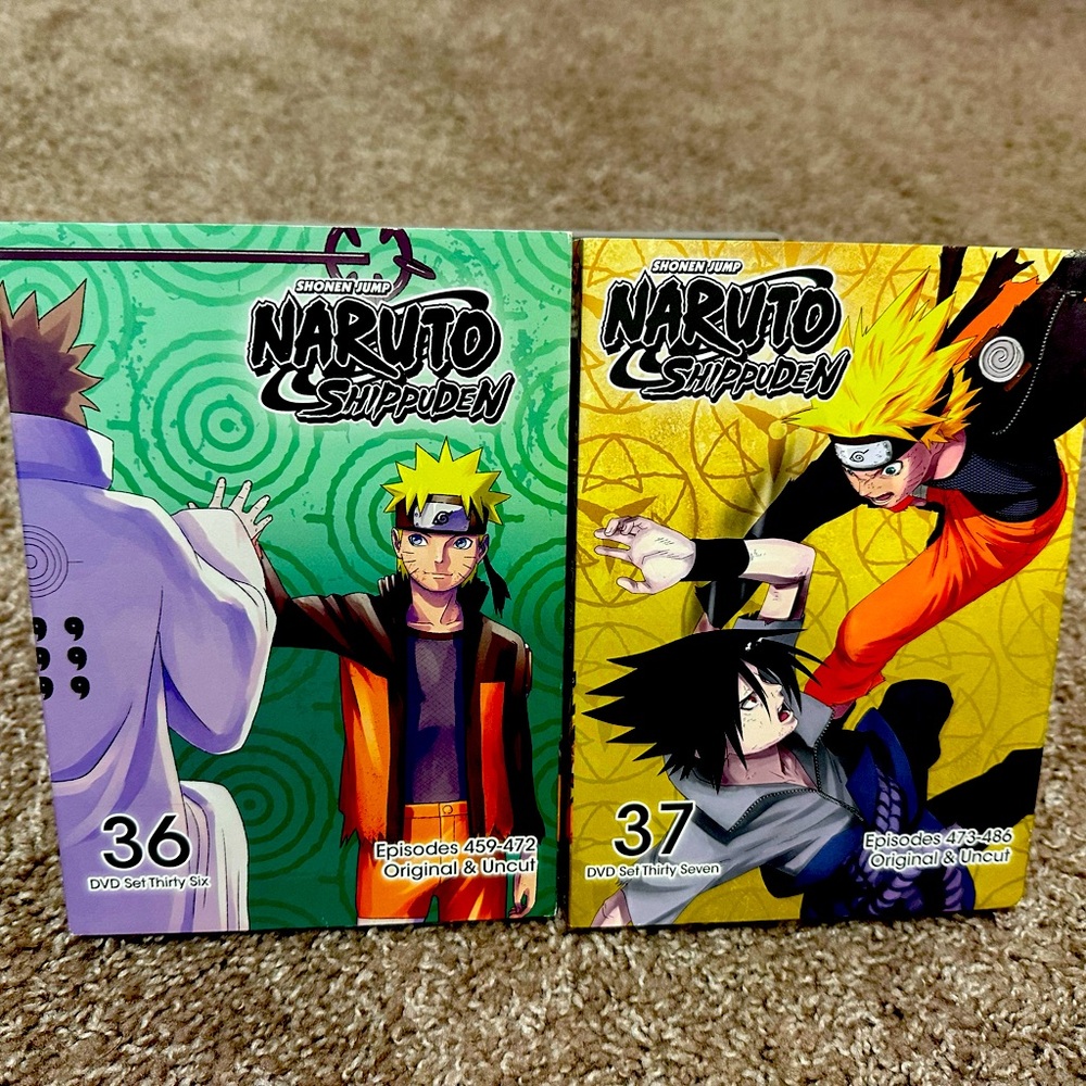 Anime Naruto shippuden dvd 36 episode 459-472 dvd 37 episode 473-486 like new
